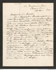 Nachlass Franz Steindachner, Brief von Eduard J.J. Degen an Franz Steindachner, Inv.Nr. 102.01, Seite 1